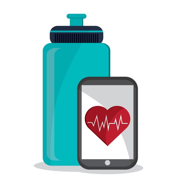 智能手机与健身设计图片下载