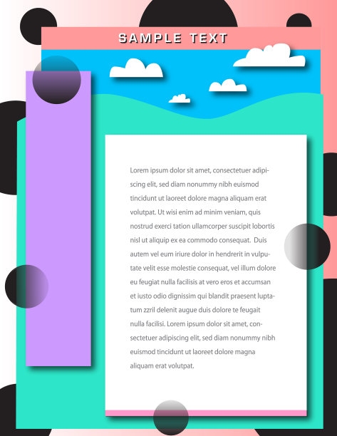 一幅抽象的粉彩风景画背景图片下载