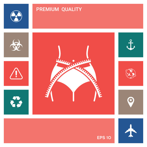 女性用卷尺量腰围节食减肥图片下载