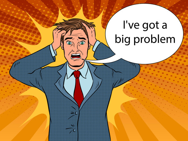 男人的恐慌情绪波普艺术图片下载