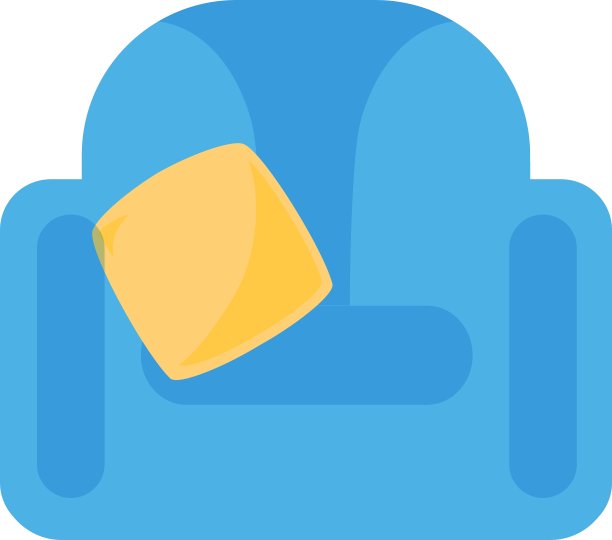 扶手椅的图标图片下载