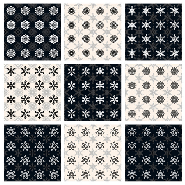 收集无缝几何图案图片下载