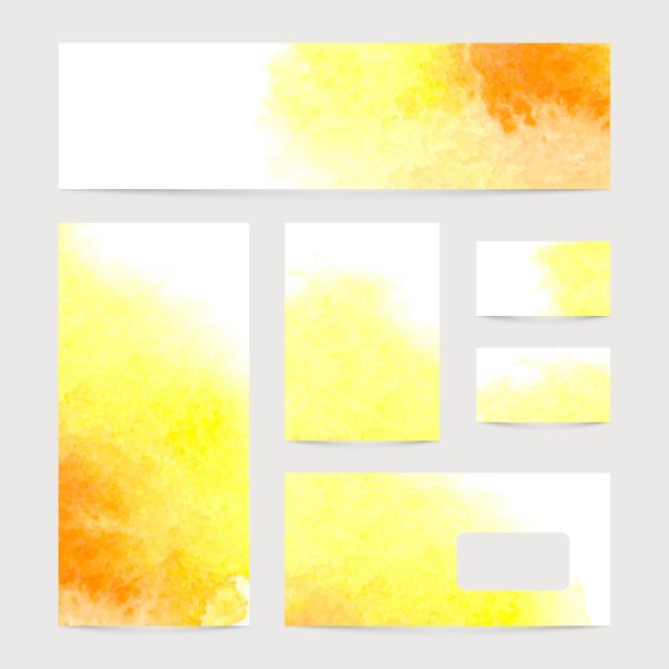 水彩画设计横幅图片下载