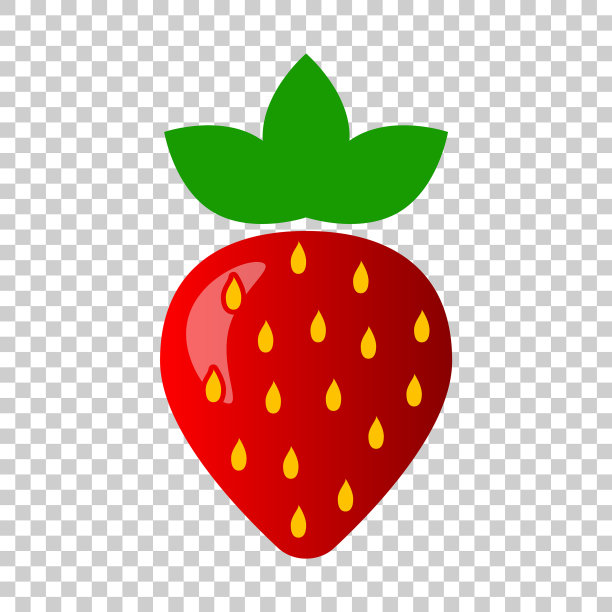 草莓水果标志标志成熟的浆果业务图片下载