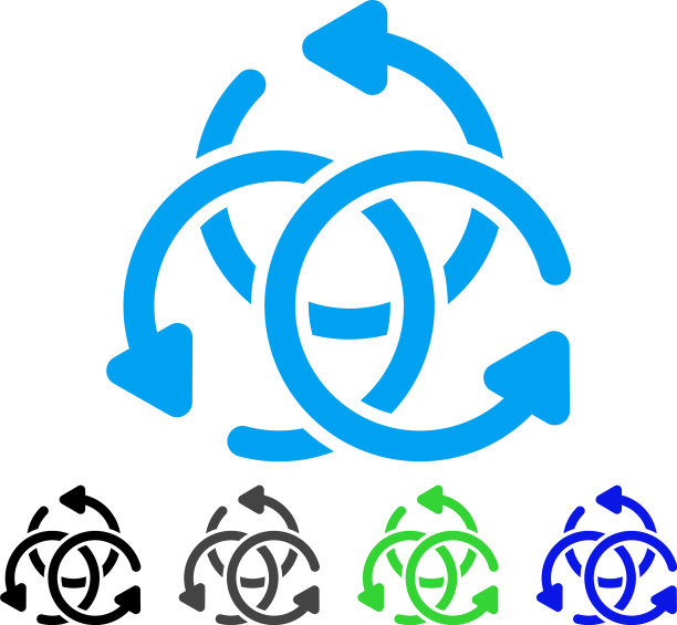 打结旋转平面图标图片下载