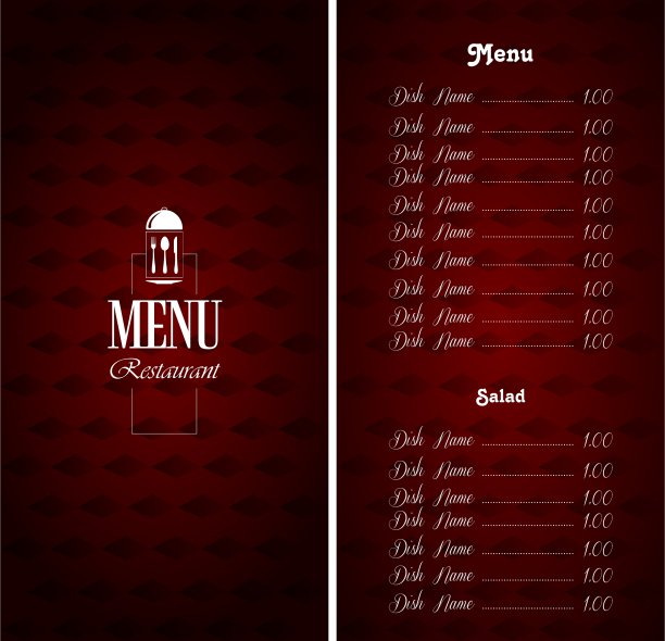 菜单设计图片下载