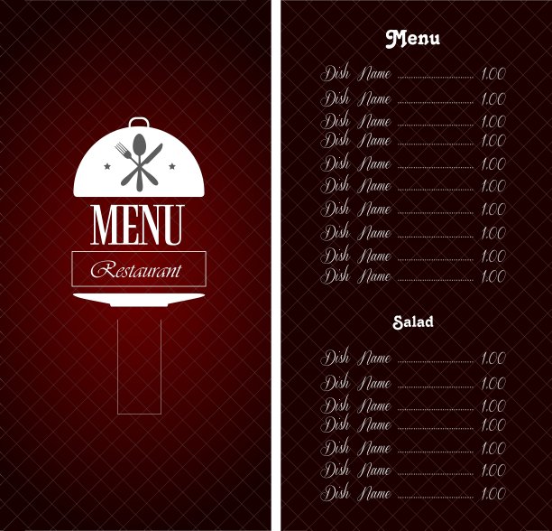 菜单设计图片下载