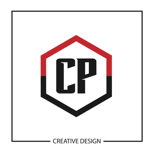 首字母cp标志模板设计图片下载