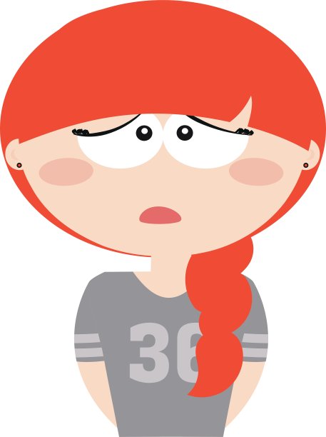 女孩的表情的脸图片下载