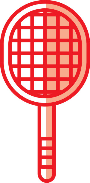 影子运动球拍卡通图片下载