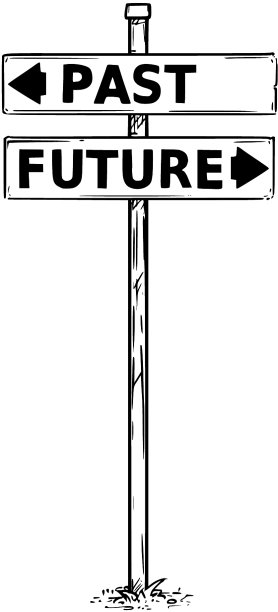 过去和未来的两个箭头符号图片下载