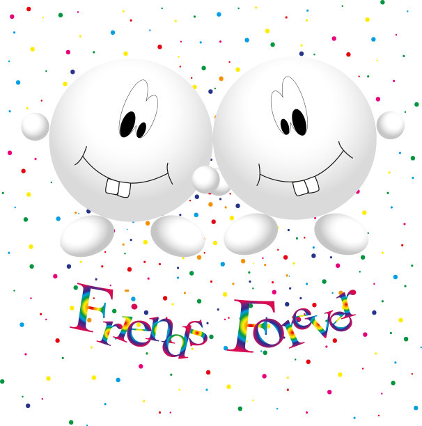 两个灰白色圆形的人上了一个彩色的图片下载