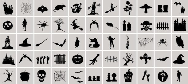 万圣节快乐图形集万圣节收藏图片下载