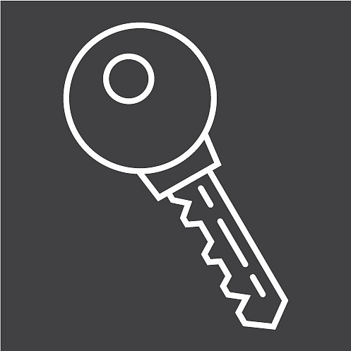 钥匙线图标安全和密码图片下载