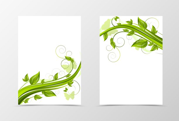 前和后动态自然传单模板图片下载