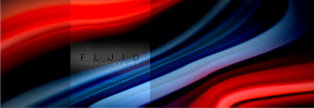 彩虹流体抽象形状液体颜色图片下载