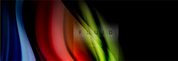 彩虹流体抽象形状液体颜色图片下载