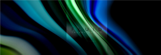 彩虹流体抽象形状液体颜色图片下载