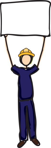 建筑工程师卡通图标形象图片下载