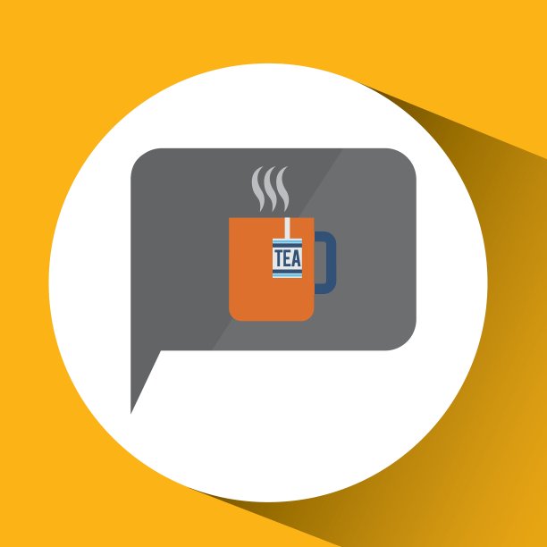 智能手机数字与茶杯热设计图片下载