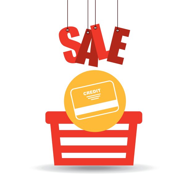 购物篮销售信用卡图片图片下载