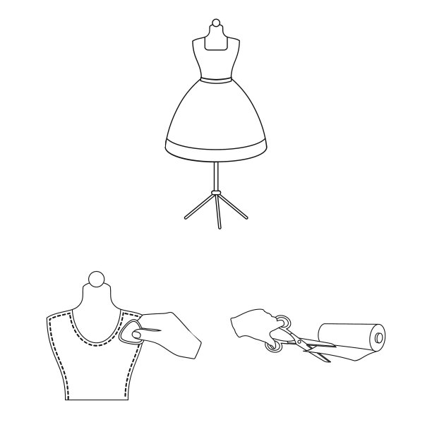 工作室和设备轮廓图标设置图片下载