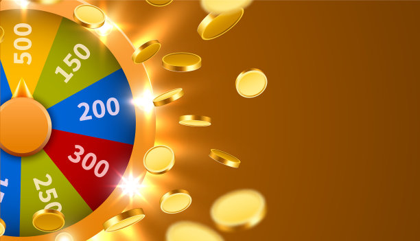 幸运轮与下落硬币赌博机会图片下载