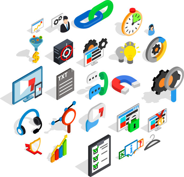 云图标设置等距样式图片下载