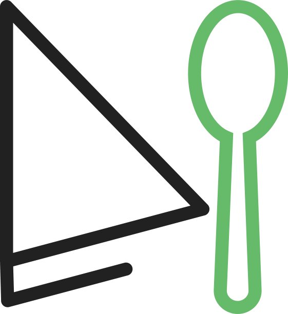 汤匙和餐巾图片下载