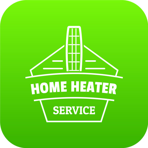 家用加热器图标绿色图片下载