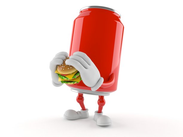 汽水可以代表吃汉堡包图片下载