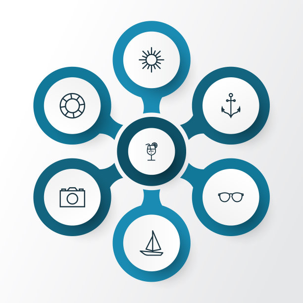 太阳轮廓图标集合阳光图片下载