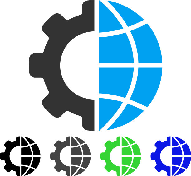 国际制造平面图标图片下载