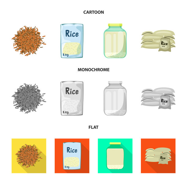 设计作物和生态图标集图片下载