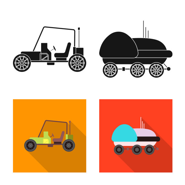 孤立对象的火星和空间标志收集图片下载