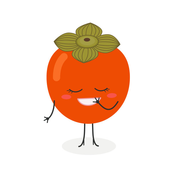 漂亮的卡通柿子图片下载