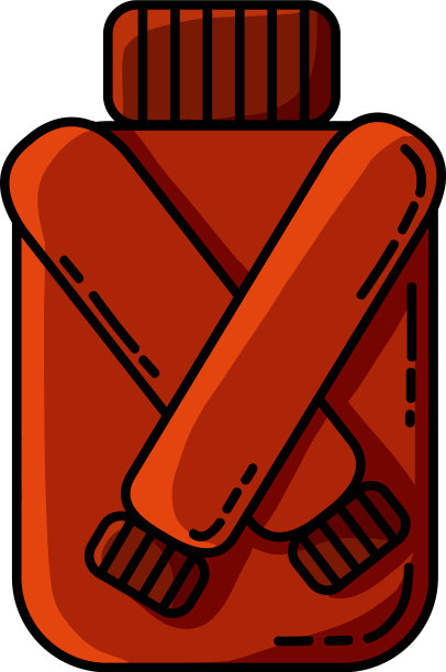 红色潮人秋季毛衣平图标图片下载