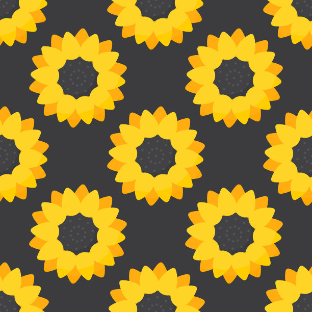 向日葵无缝模式图片下载
