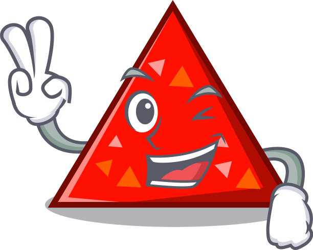 两指三角人物卡通风格图片下载