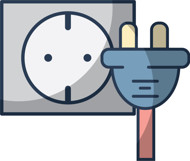 电力电缆到电子连接能量图片下载