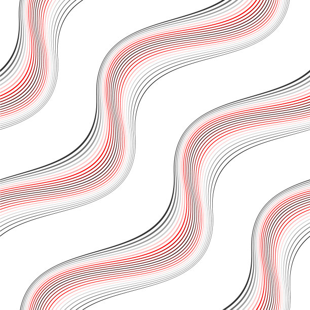 设计无缝彩色波浪图案图片下载