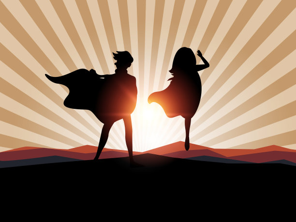 超级英雄商业人士概念图片下载