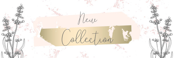 时髦的粉金色花薰衣草淡雅复古图片下载