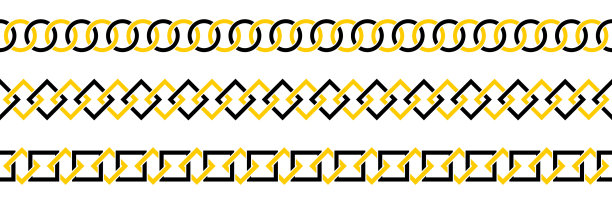 几何边框设置线条艺术图片下载