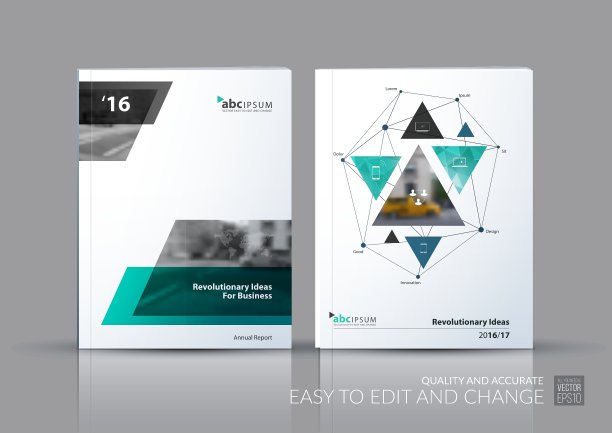 商务套宣传册模板布局图片下载