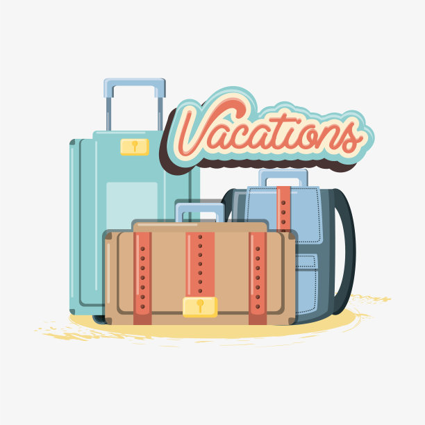 带着行李箱旅行度假图片下载