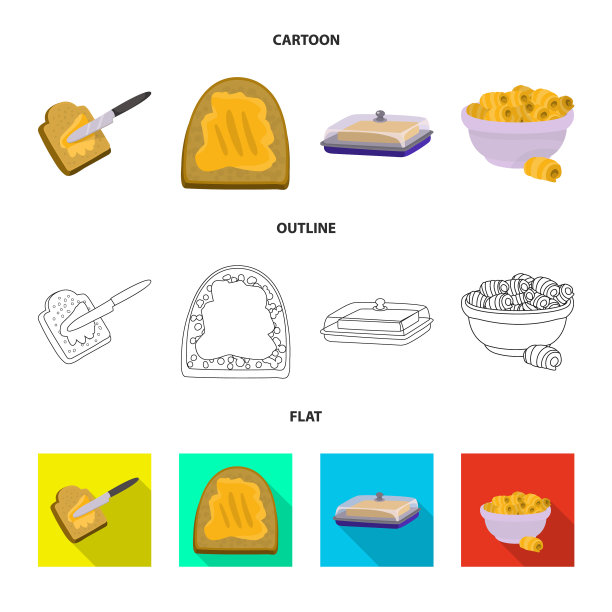 奶油和产品图标图片下载