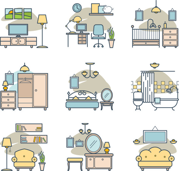 Home room图标集图片下载