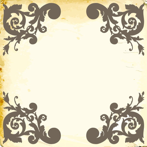 巴洛克复古元素的设计图片下载