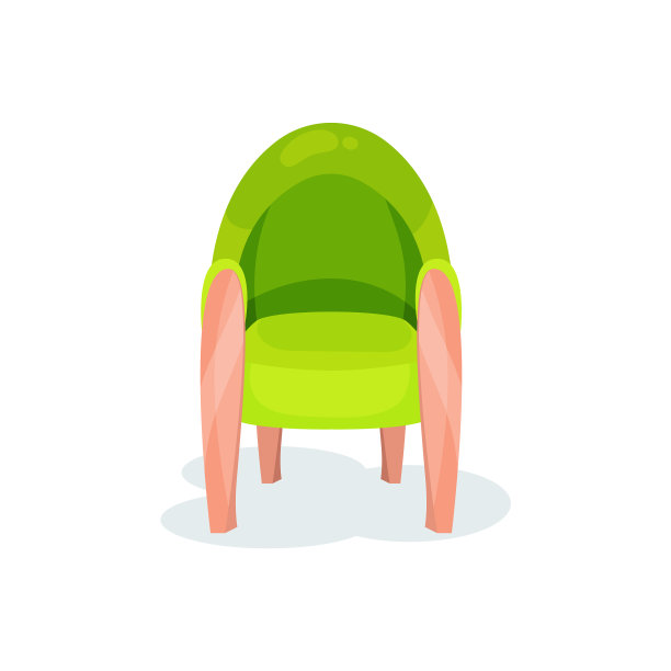 绿色舒适的扶手椅客厅家具图片下载